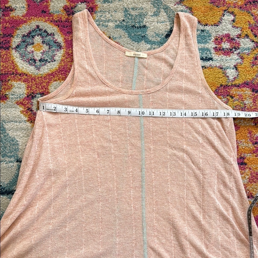 Easel Cream Tank Top with Soft Fabric and Flattering Fit - Picture 3 of 4